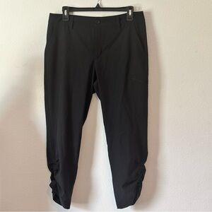 Womens Eddie Bauer Black Stretch Ripstop Crop Pant Size 6